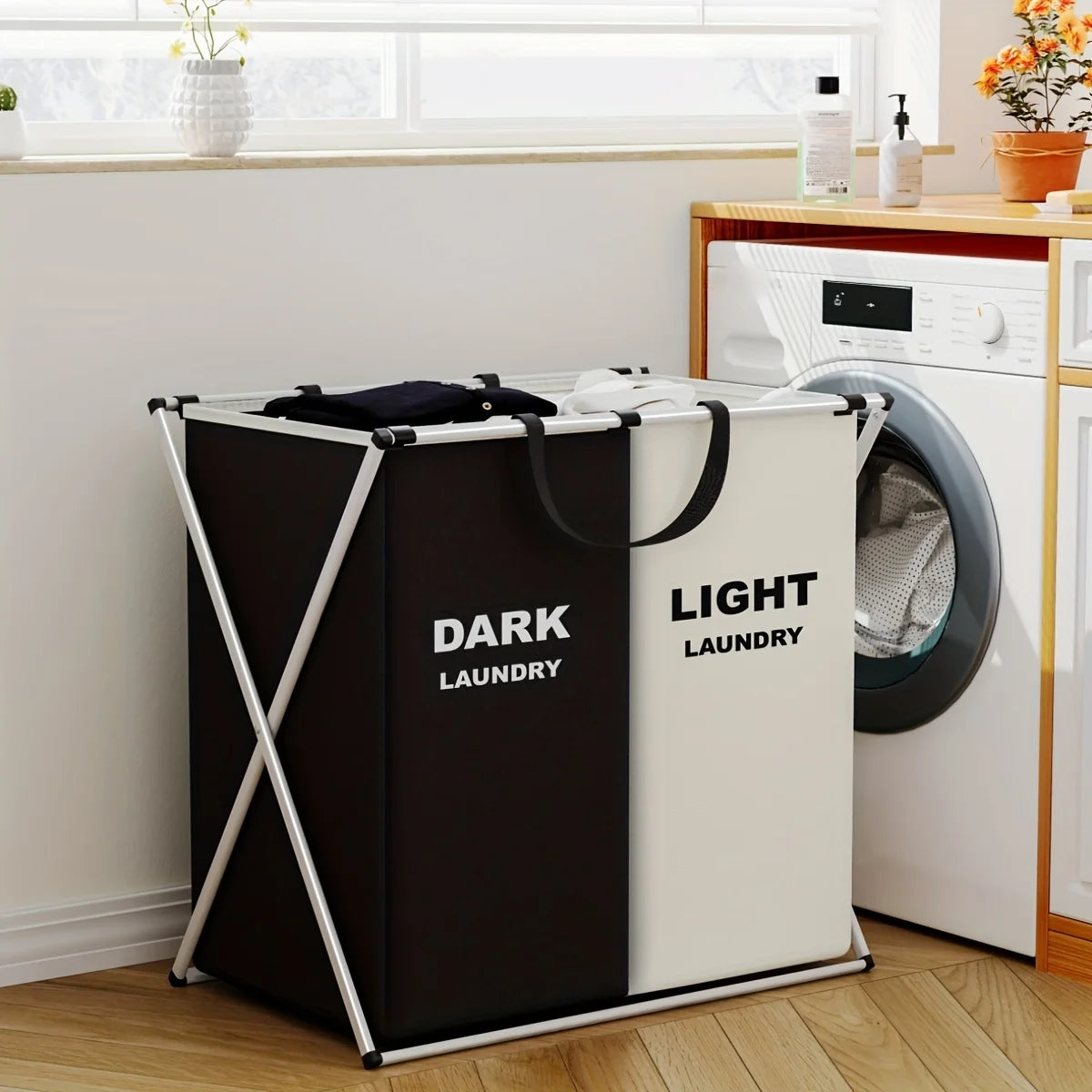 SortEase™ – Minimal Laundry Organizer with Foldable Design
