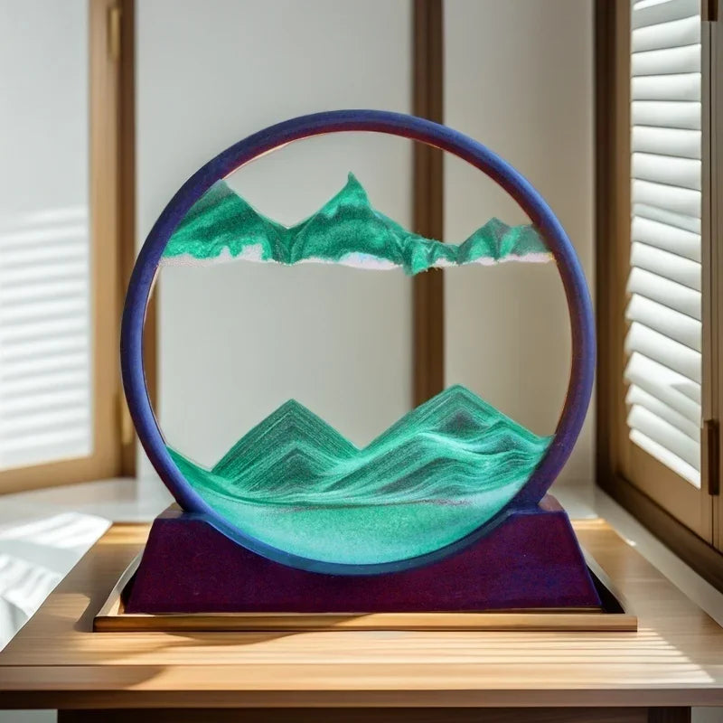 SandFlow™ – Deep Sea Sandscape Hourglass for Quiet Moments