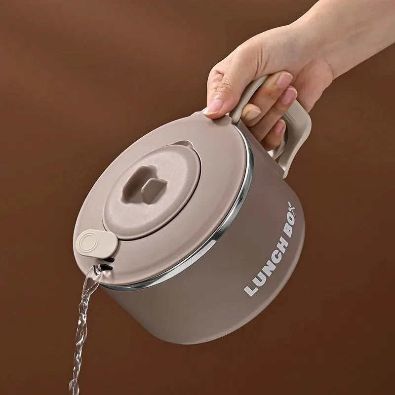 BowlNest™ – 304 Stainless Ramen & Salad Bowl with Lid