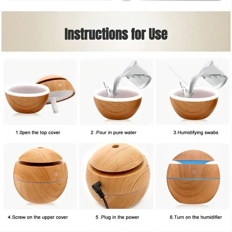 MistNest™ – USB Essential Oil Diffuser for Calm, Quiet Spaces