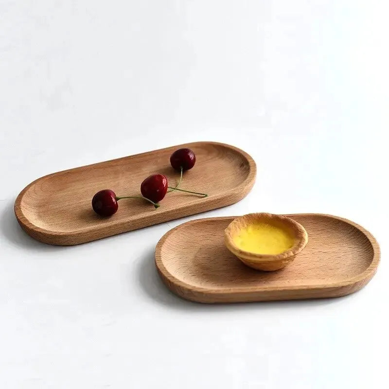 WoodNest™ – Handcrafted Beechwood Plate for Calm Dining