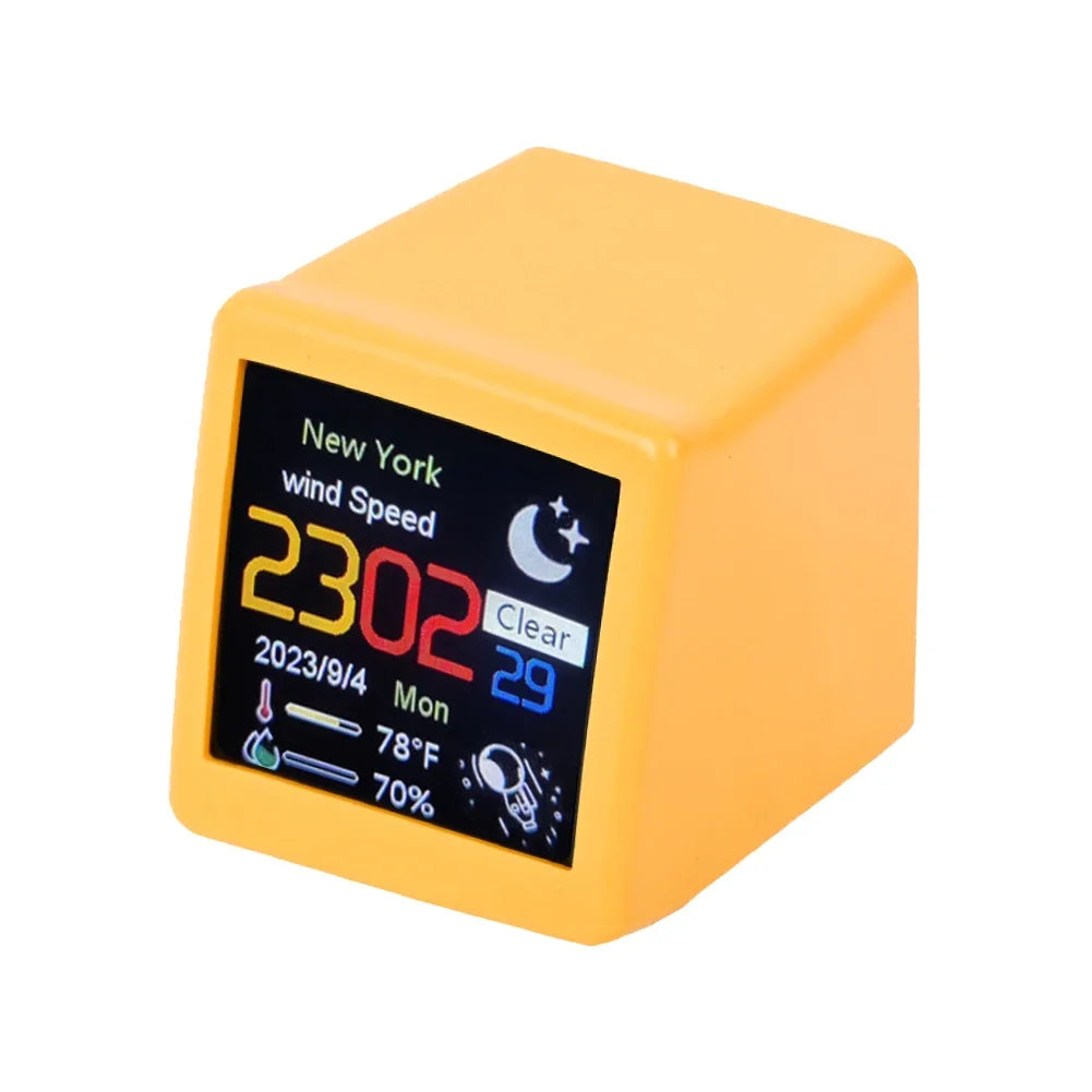 AuraClock™ – Wi-Fi Weather Station Clock for Calm Spaces