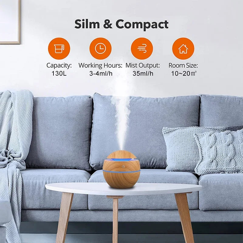 MistNest™ – USB Essential Oil Diffuser for Calm, Quiet Spaces