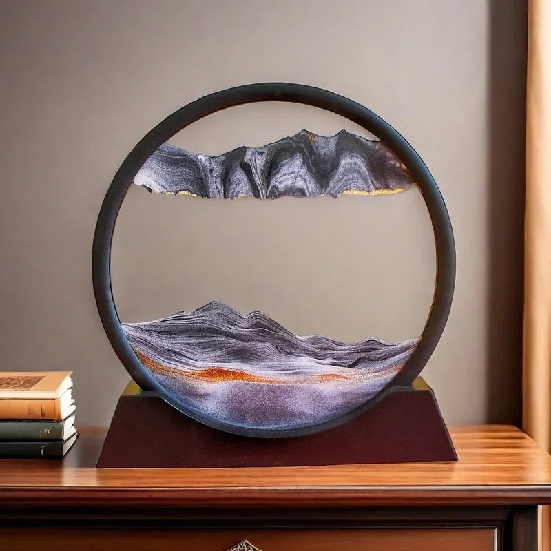 SandFlow™ – Deep Sea Sandscape Hourglass for Quiet Moments