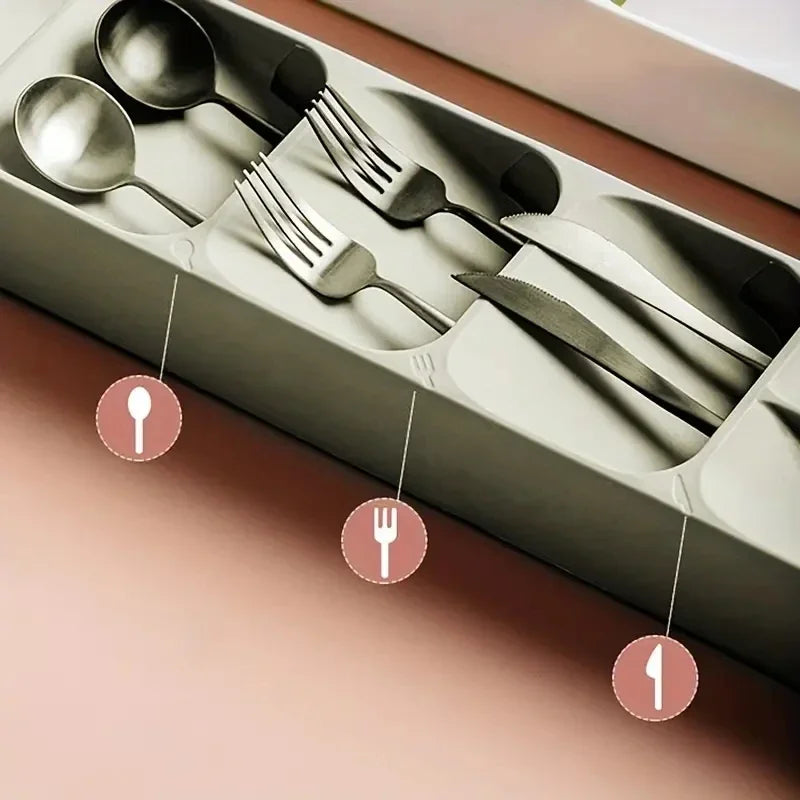 UtensilNest™ – Minimal Tray for Forks, Spoons & Kitchen Tools