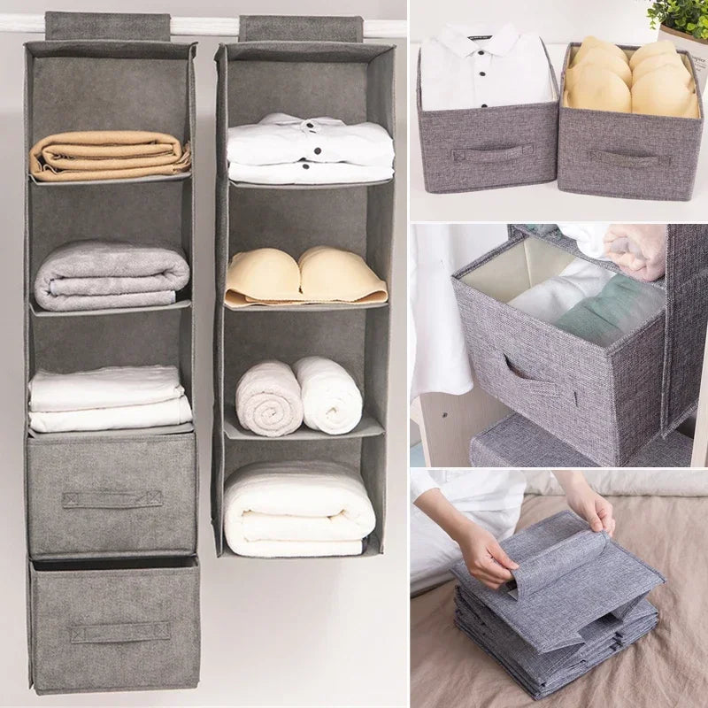 FoldNest™ – Collapsible Drawer Organizer for Closet & Bedroom