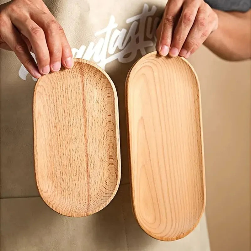 WoodNest™ – Handcrafted Beechwood Plate for Calm Dining