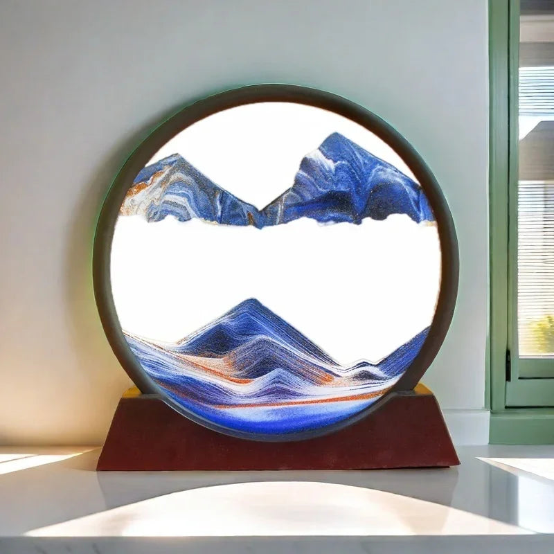 SandFlow™ – Deep Sea Sandscape Hourglass for Quiet Moments