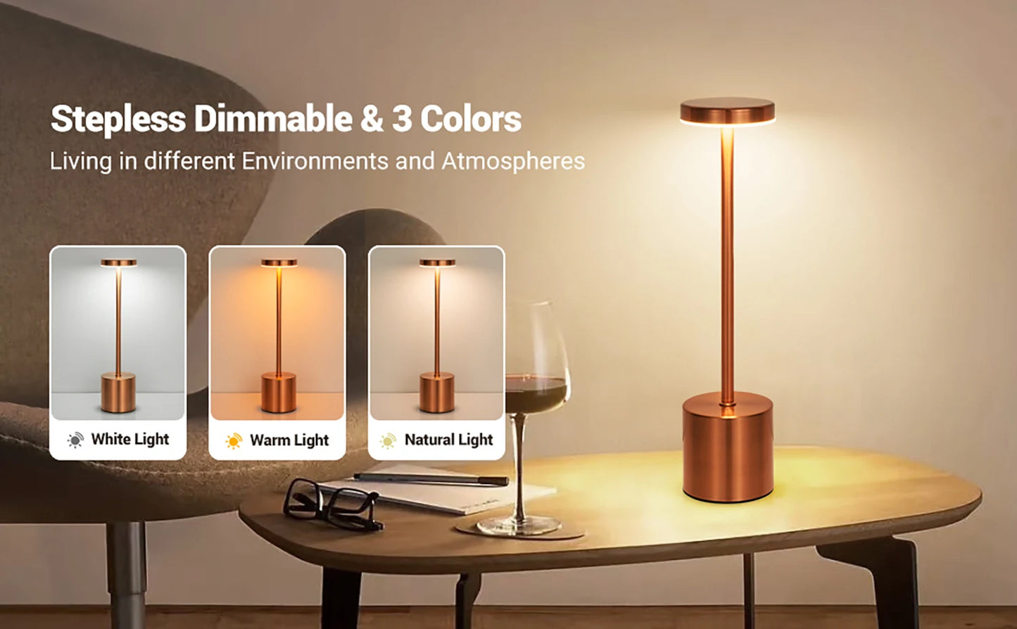 AuraGlow™ – Touch-Control LED Table Lamp