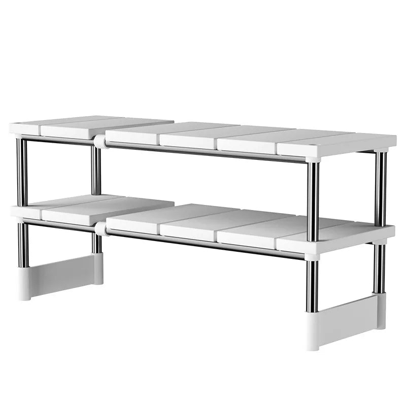 LayerNest™ – Stackable Organizer Shelf for Calm, Tidy Spaces