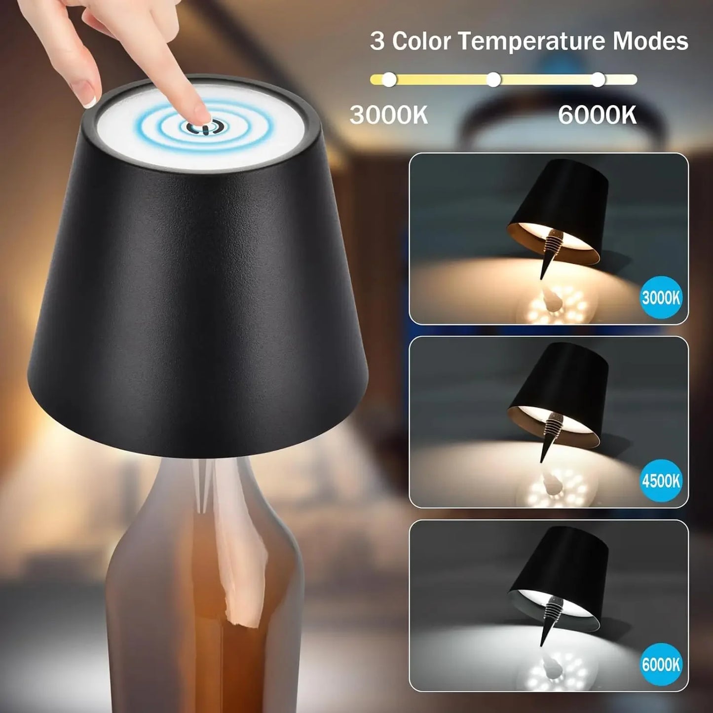 GlowTop™ – Creative Wine Bottle Lamp