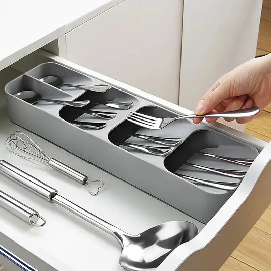 UtensilNest™ – Minimal Tray for Forks, Spoons & Kitchen Tools