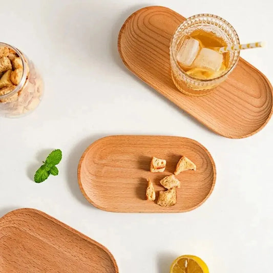 WoodNest™ – Handcrafted Beechwood Plate for Calm Dining